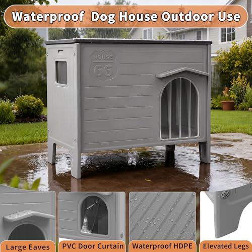 Casa para perros con calefacción interiores exteriores casa de perro aislada 7