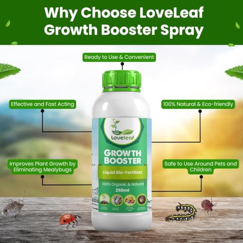 Image of LoveLeaf Organic Liquid Biofertilizer 250ml - 100% Natural NPK Growth Booster for Vegetables, Flowers, Indoor & Outdoor Plants