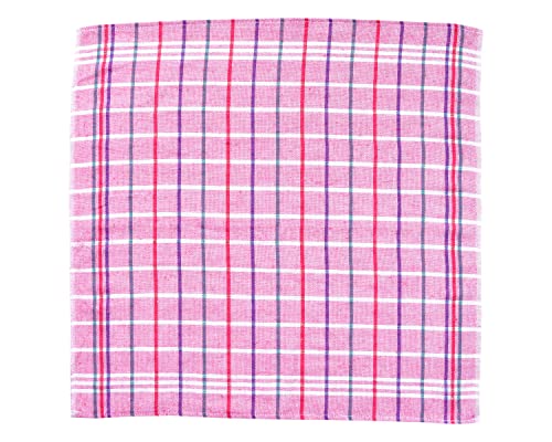 Image of COMFORT WEAVE Cotton Kitchen Cleaning Cloth, Dish Napkins - 18 X 18 Inch Multicolor Pack Of 12 Pcs