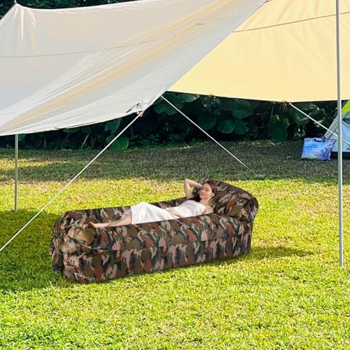 Sofá hinchable portátil y sillón impermeable plegable para camping o terraza 8