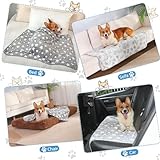 HezzLuv 3er-Pack Hundedecken - Hundedecke Waschbar, Fleecedecke Für Hunde Ideal Für Sofas & Betten, Haustierdecke Für Kleine Mittlere Hunde Katzen, Welpendecke Sofaschoner, 52x76cm, Grau