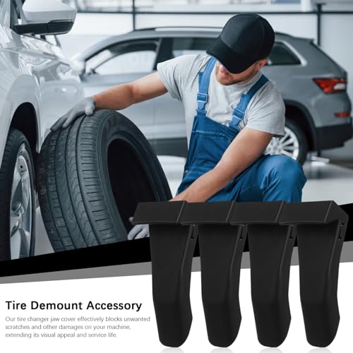 Image of 4Pcs Tire Changer Jaw Protectors, Tire Changer Jaw Covers, Car Clamp Protector Guard Tool for Prevent Wheel Damaging (Pack of 2)