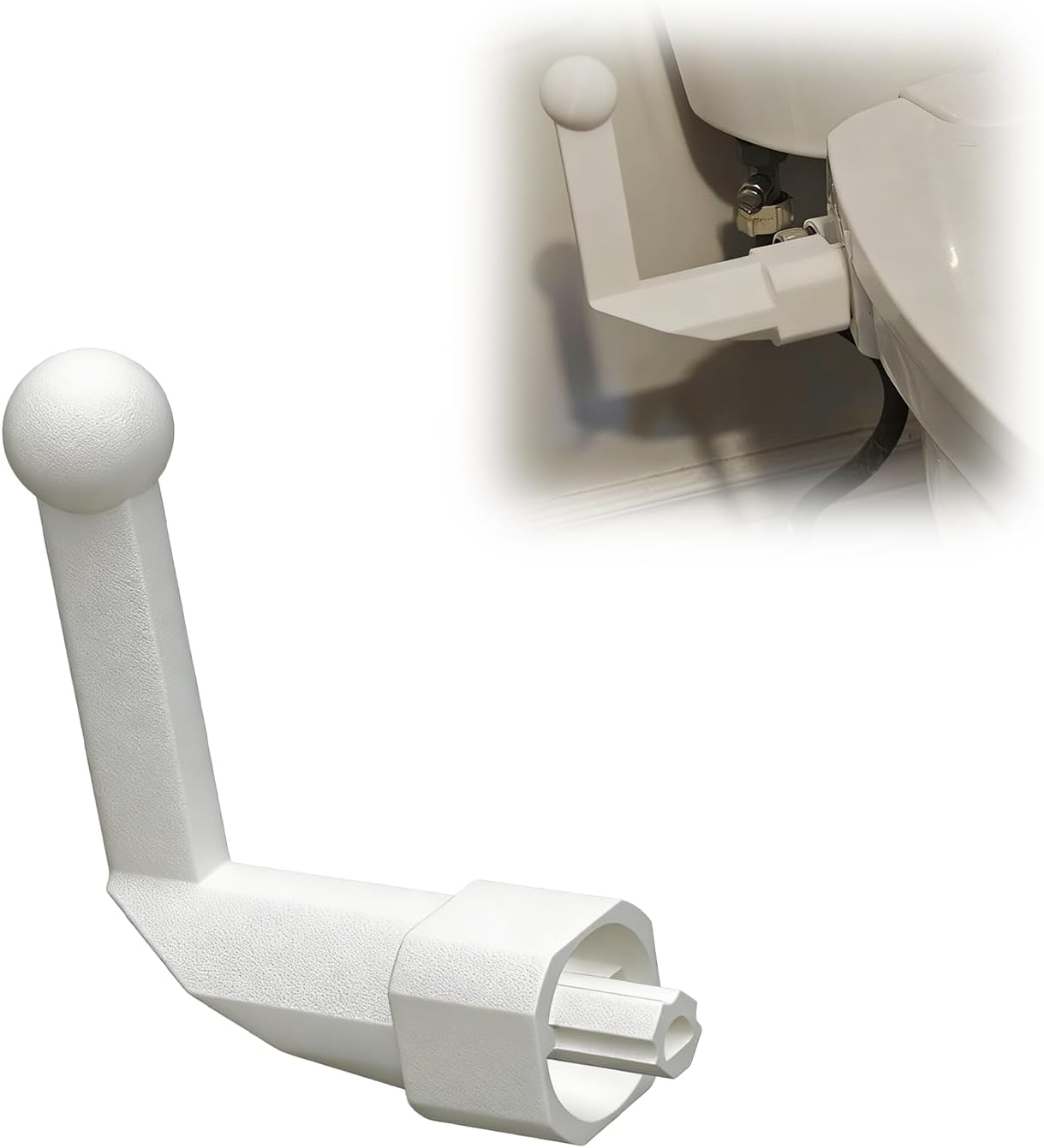 Accessible Replacement Handle for Brondell S101/S102 Bidet, Extended Lever for Larger Users and Reduced Mobility, Easy-to-Reach Control Knob for Toilet Seat