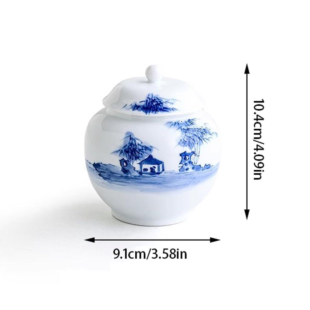 LAPADULA Pojemnik na herbatę ceramiczny słoik na herbatę domowy pu'er luźna herbata czarna herbata zamknięty mały słoik na herbatę, kawę, cukier, orzechy słoik do przechowywania herbaty