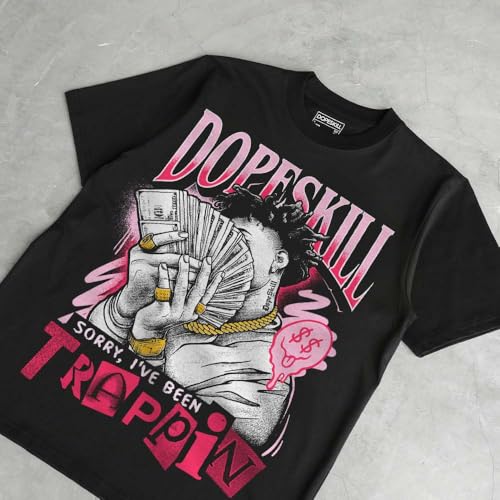 Image of DopeSkill Graphic Tee Streetwear Hip Hop Hypebeast Street Style Unisex T-Shirt Sneaker Colour Matching Shirts Cool Flexing