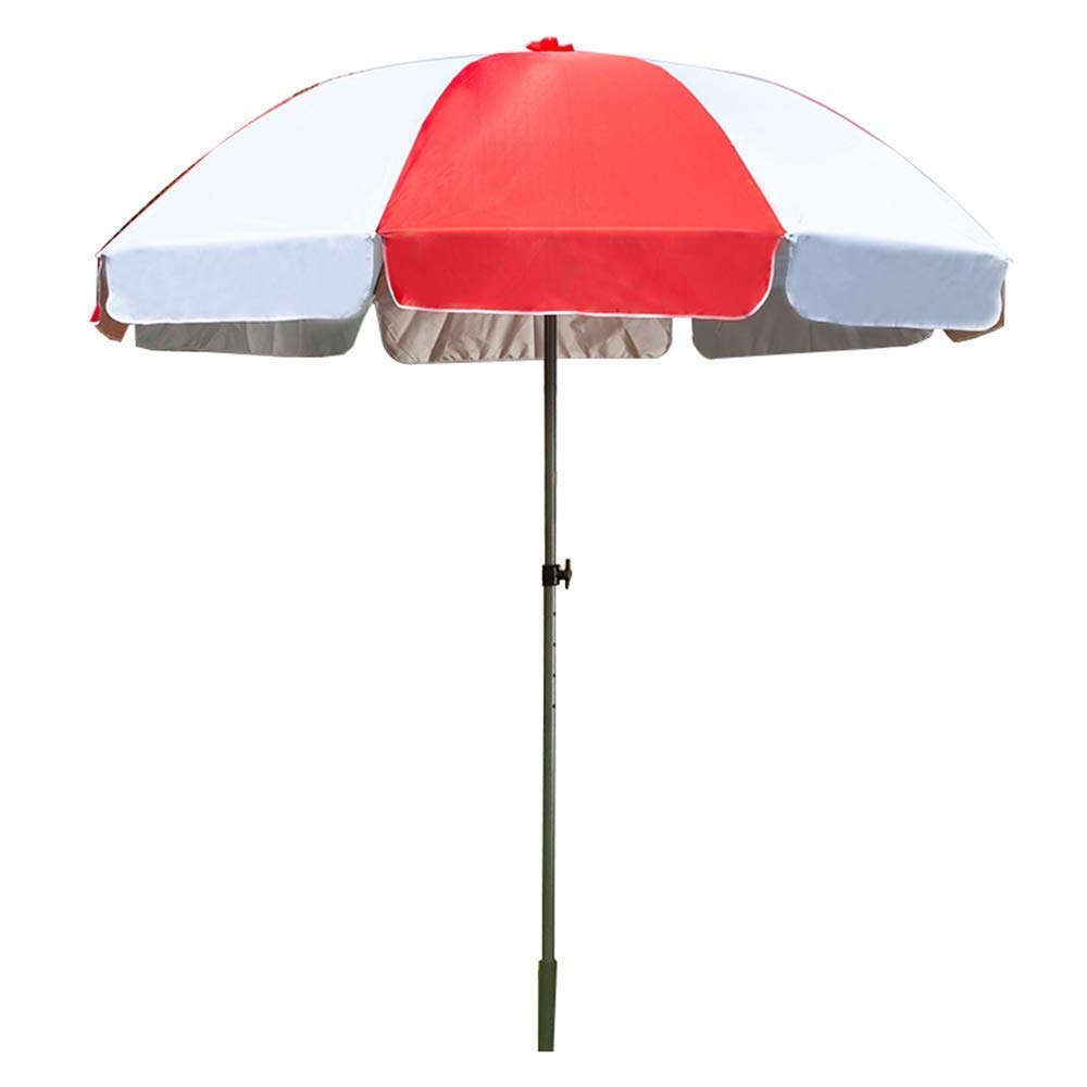Sombrilla Market de 240 cm, sombrilla para Patio, protección Solar, Varillas de Acero al Carbono, para jardín, balcón, Piscina, con Bolsa de Transporte