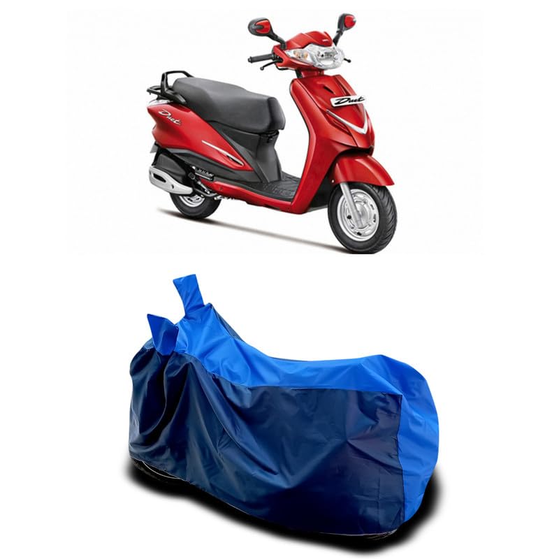 Image of DUFFEL-Two Wheeler Bike Body Cover Compatible for Hero Duet Heat Protectio /UV-Rays /Birds Dropping /DustProof /Waterproof All Variants [Nevay Blue]