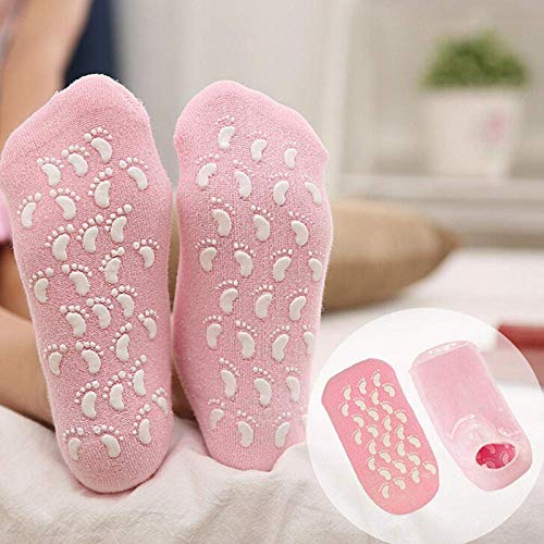 RADISSON Innovation Silicone Gel Moisturizing Ultra-Soft Spa Socks for Repair Dry Cracked Feet and Ankles, Skincare, Footful Beauty, Spa Moisturizing Gel Socks