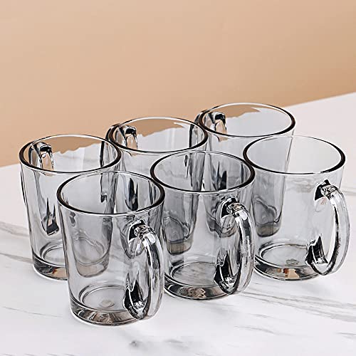 Set de 6 vasos de vidrio TOMYEUS para whisky 10 oz