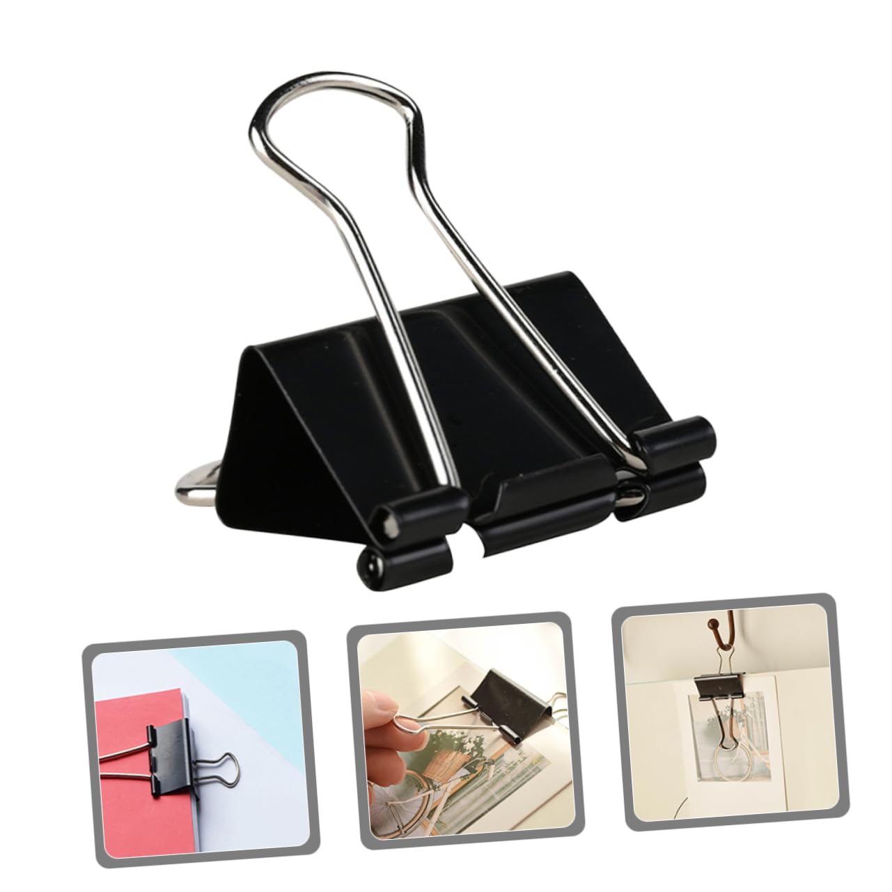 60pezzi Graffette Binder Clip Assortite Per e Scuola Fermacarte Resistenti Per Documenti e Sacchetti Organizzazione e Versatile