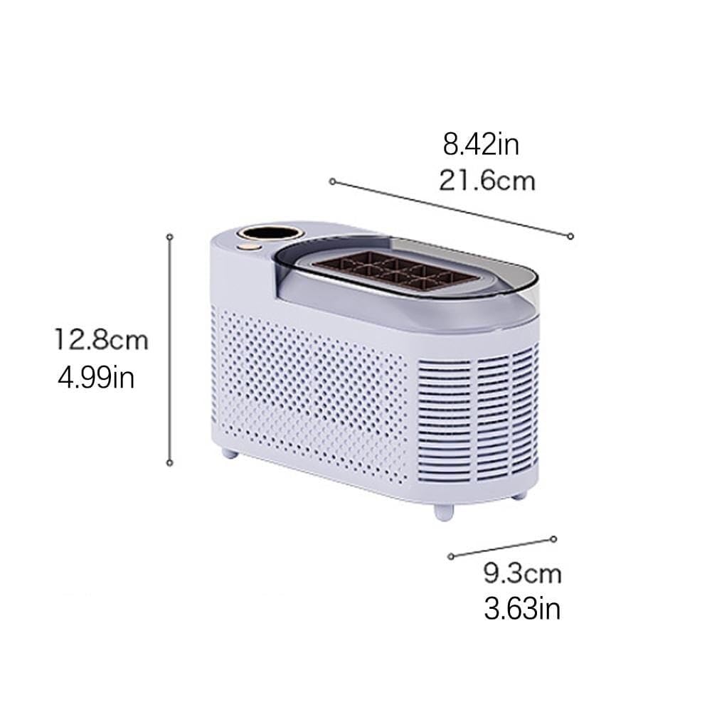 Máquina portátil para hacer hielo en encimera, mini máquina para hacer hielo compacta, 8 cubos en 10-15 minutos, compatibilidad con automóvil de 12 V, para oficina(Fragrant Taro Purple)