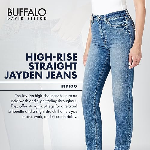 Buffalo David Bitton Womens Hi Rise Straight Jean3