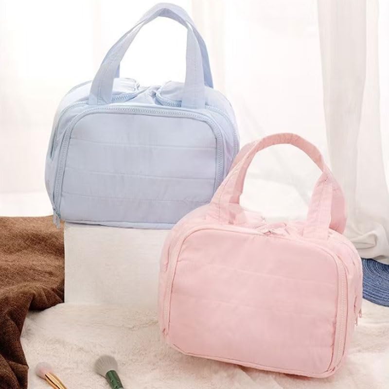 Ladies' Fabric Makeup Bag for Hand held Storage of Toiletries Cosmetics image 2