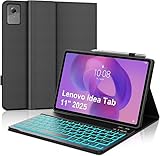 KTOITION Tastatur Hülle für mit Lenovo Tab M11 (TB336ZU/TB336FU) 11 Zoll 2025, (Deutsches) Hülle mit Bluetooth Tastatur für Lenovo Tab M11 - Schutzhülle mit Pen Halter Wireless, Schwarz