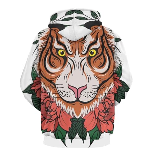Sweat à capuche fleuri unisexe pour vos sorties décontractées - 3