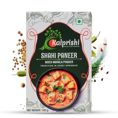Image of Kalprishi Shahi Paneer Masala Powder 100g | Paneer Butter Masala & Curry Gravy Masala | Authentic Indian Spice Mix for Restaurant Style Paneer | Pure Natural Blend, No Preservatives