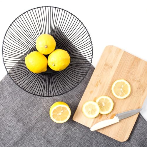 Cuenco para la encimera de cocina en alambre metálico con acabado elegante 6