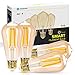 Produktbild Aigostar Alexa Glühbirne E27 Edison Glühbirne 6W 805LM Dimmbare Retroglühbirnen ST64 Smart Lampe Wlan Dimmbar 2700K-6500K App Steuern Kompatibel mit Alexa und Google Assistant. Gold 4 Stück