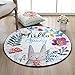 GGEWEIDE Dessin animé Lapin Rond Anti-dérapant Tapis Ordinateur-Chaise Tapis Panier Suspendu Tapis lit Chambre Porte Tapis Salle de Bain Tapis de Douche