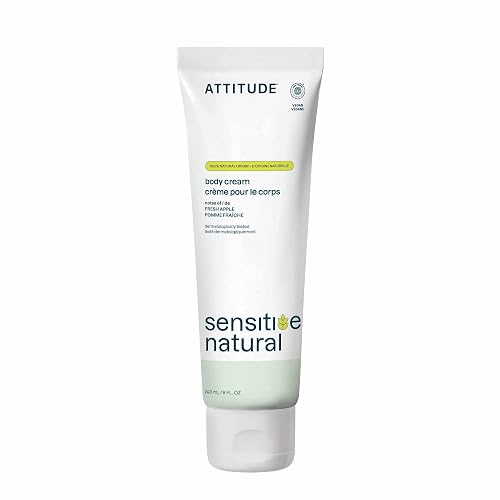 ATTITUDE Face & Body Cream for Sensitive Skin, Fresh Apple,