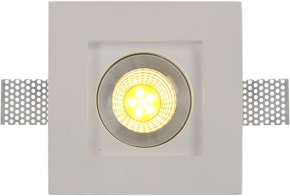 Natsen® LED Recessed Panel Light Gypsum Ceramic Classic Slim Light Recessed Ceiling Light with GU10 SG5005 [Energy Class A++]