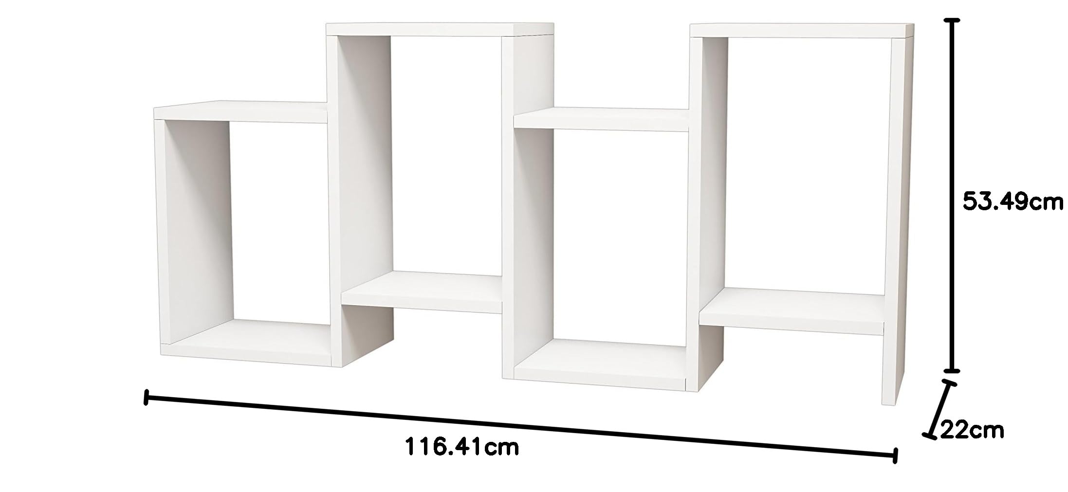 Produktbild von Home Factory Bücherregal Hydra – Aus Melamin & PVC, In Eiche-Optik, Einfach Zu Montieren, Modernes Design