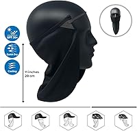 Vista 40 de CoolNES - Protección ajustable para cuello contra rayos ultravioletas, ajustable, multifuncional, 2 en 1, cubrebocas para pesca al aire libre