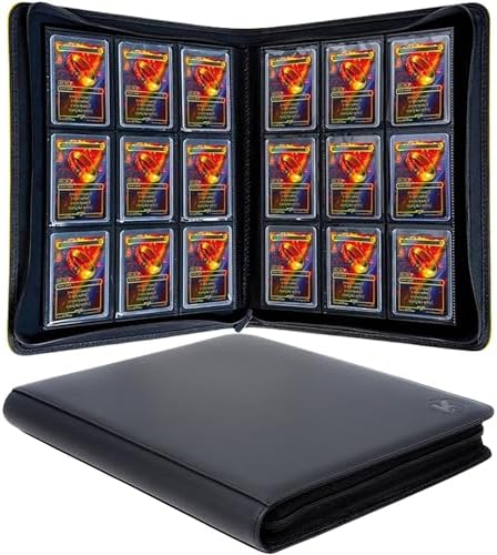 Deoyibu Toploader Binder Alben 100% für 288 Sammelkarten Toploader, 9