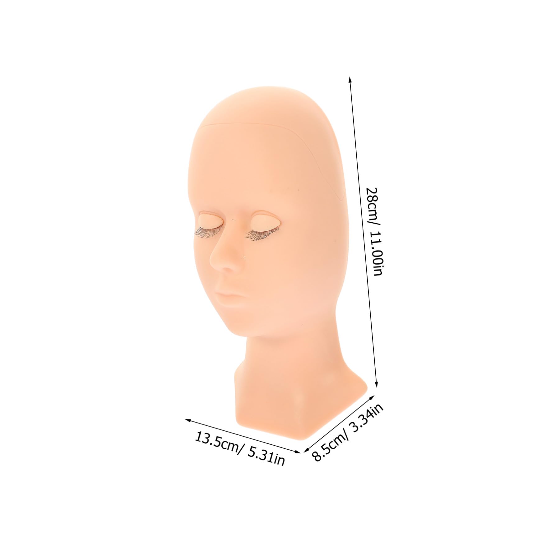 Mannequinkopf mit Abnehmbarem Augenlid Silikon für Make Up Übungen
