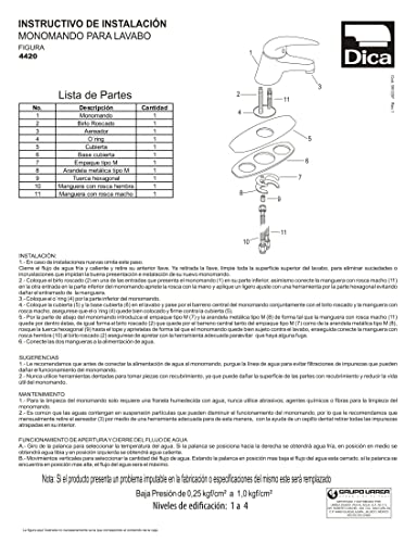 Mejores review On-line Monomando lavamanos que puedes comprar esta semana. 27 Imagen adicional