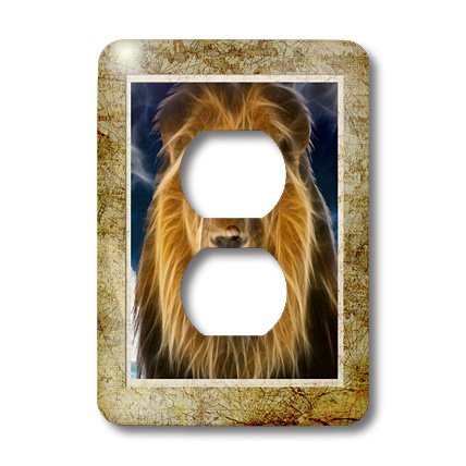 Lion en Fractal Art cadre en bois 3dRose lsp_167224_6 pour sublimer votre intérieur - 3