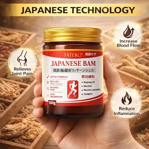 Image of Japanese Formula Soothing Massage Gel for Joint & Muscle Pain Relief Gel | Herbal Formula with,Camphor & Nirgundi Oil | Fast Absorbing Back,Neck,Knee & Leg Pain Relief Balm|Non-Greasy Muscle Gel (1 (100gm))