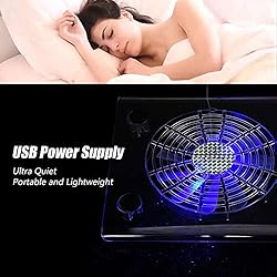 Ventilador Enfriador Para Laptop Ultra Silencioso USB, Ventiladores de Refrigeración con LED RGB Logitech H800 Ohrpolster Notebook Cooler Lights para PS4 PS3 Laptop