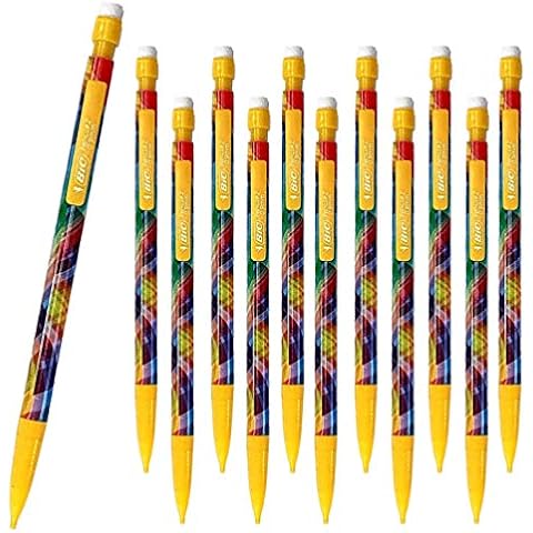 12 x BIC Matic Mechanical Pencils #2 with Eraser, HB, 0.9mm Lead, Yellow Tween Barrel (OEM Packed - Non-Retail Packaging) Cover