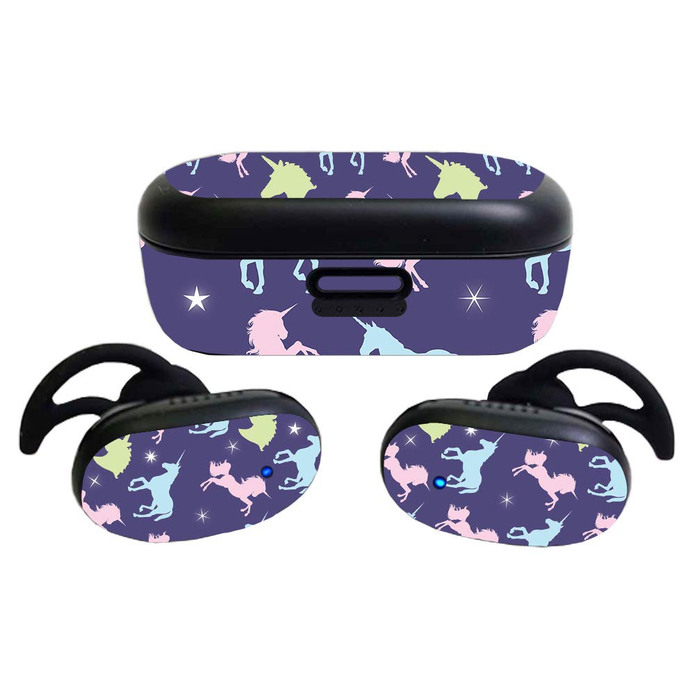 MightySkins Glossy Glitter Skin Compatible with Bose QuietComfort Earbuds (2020)