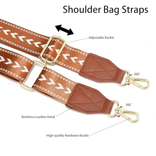 Image of LEMEDE Purse Strap Replacement Crossbody 1.5 inch Wide Shoulder Strap Adjustable Straps Handbag Strap Replacement Belts