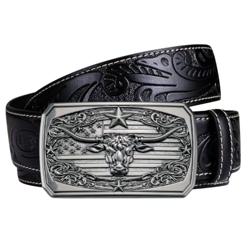 Image of Dubulle Mens Ratchet Belt Gold Click Buckle Adjustable Leather Belts