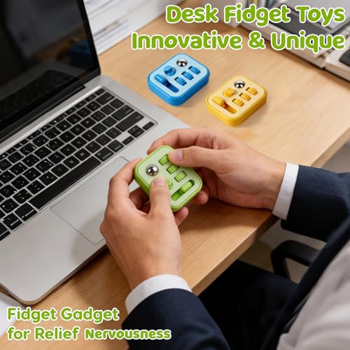 Fidget Sensory Toys for Kids Adult: 3 Pack Finger Fidget Toys for Autism Kids Calming - ADHD Tools for Classroom Desk with Clicker, Gear, Controller Stick - Small Fidgets for Travel - Image 6
