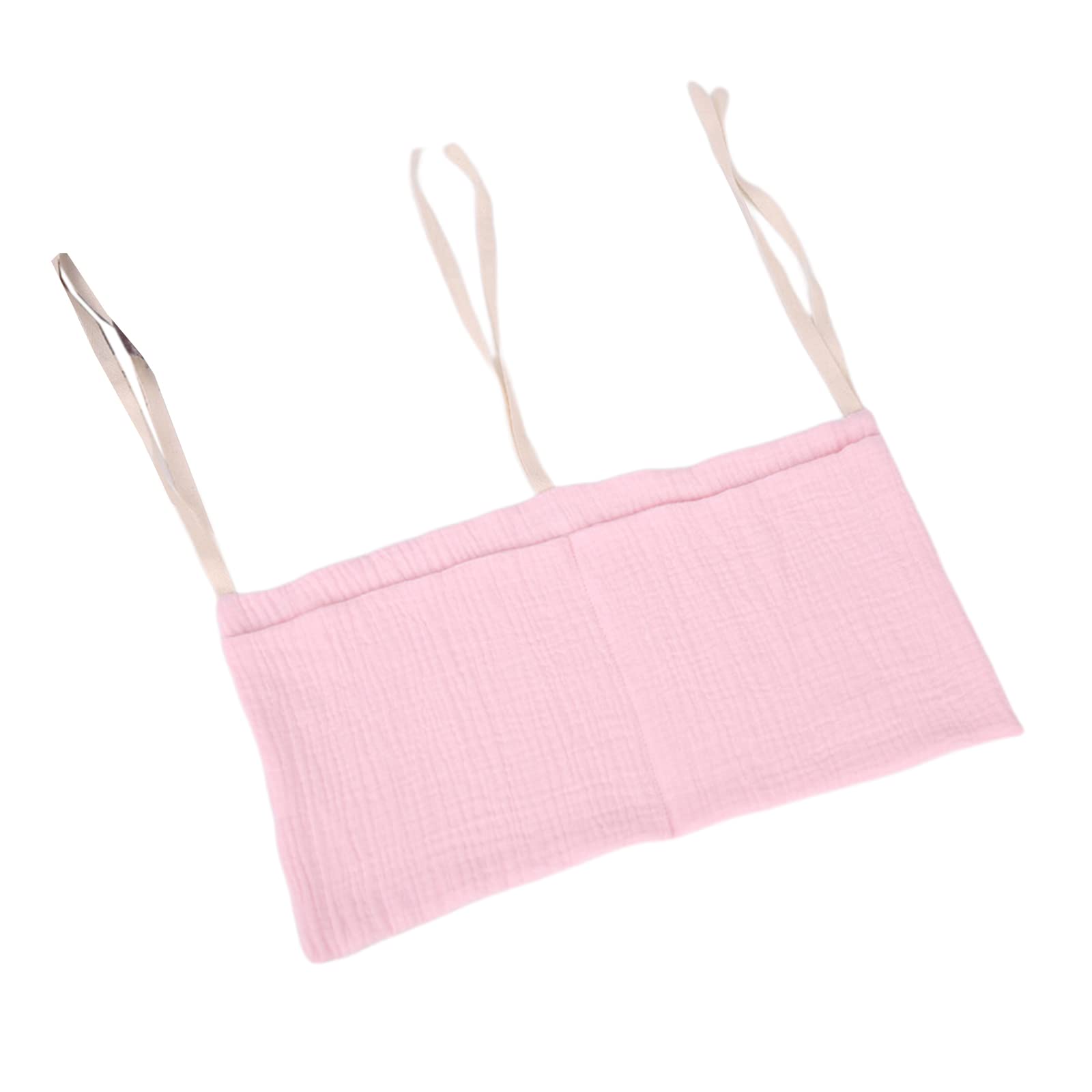 Kalttoy Pale Pinkish Gray Nursery Organizer Baby Diaper Storage Hanging Diaper Organization Storage For Baby Essentials Hanging Bag Crib Organizers And