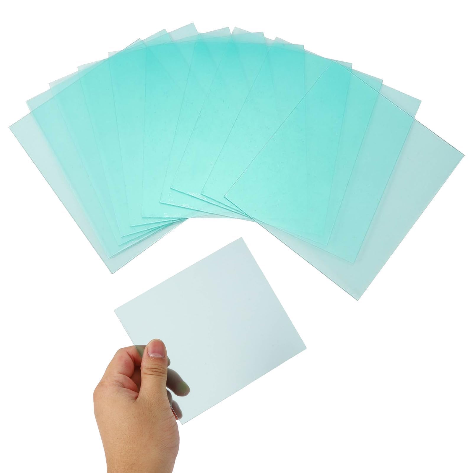 20 Lenti Casco Da Saldatura, Piastra Protettiva Trasparente, Copertura Esterna Trasparente, Lenti Ricambio Ricambio, Copriobiettivo Trasparente 1mm Spessore per Saldare Foglio Protettivo Esterno