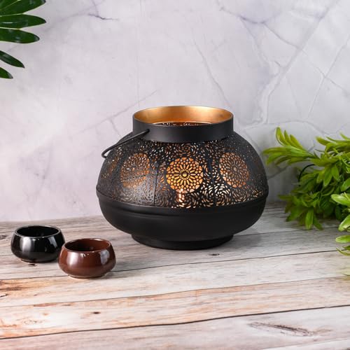 Marrakesch orientalische Laterne Windlicht 17cm | Laternen für...