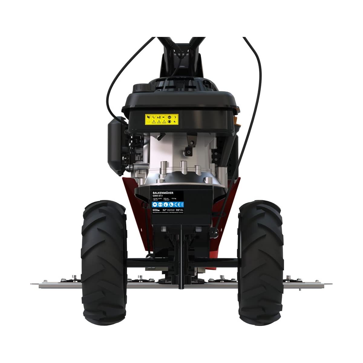 Güde GBM 87.1 Benzin Balkenmäher (Rasenmäher mit 3500 Watt, 87 cm Arbeitsbreite, Radantrieb) 95456