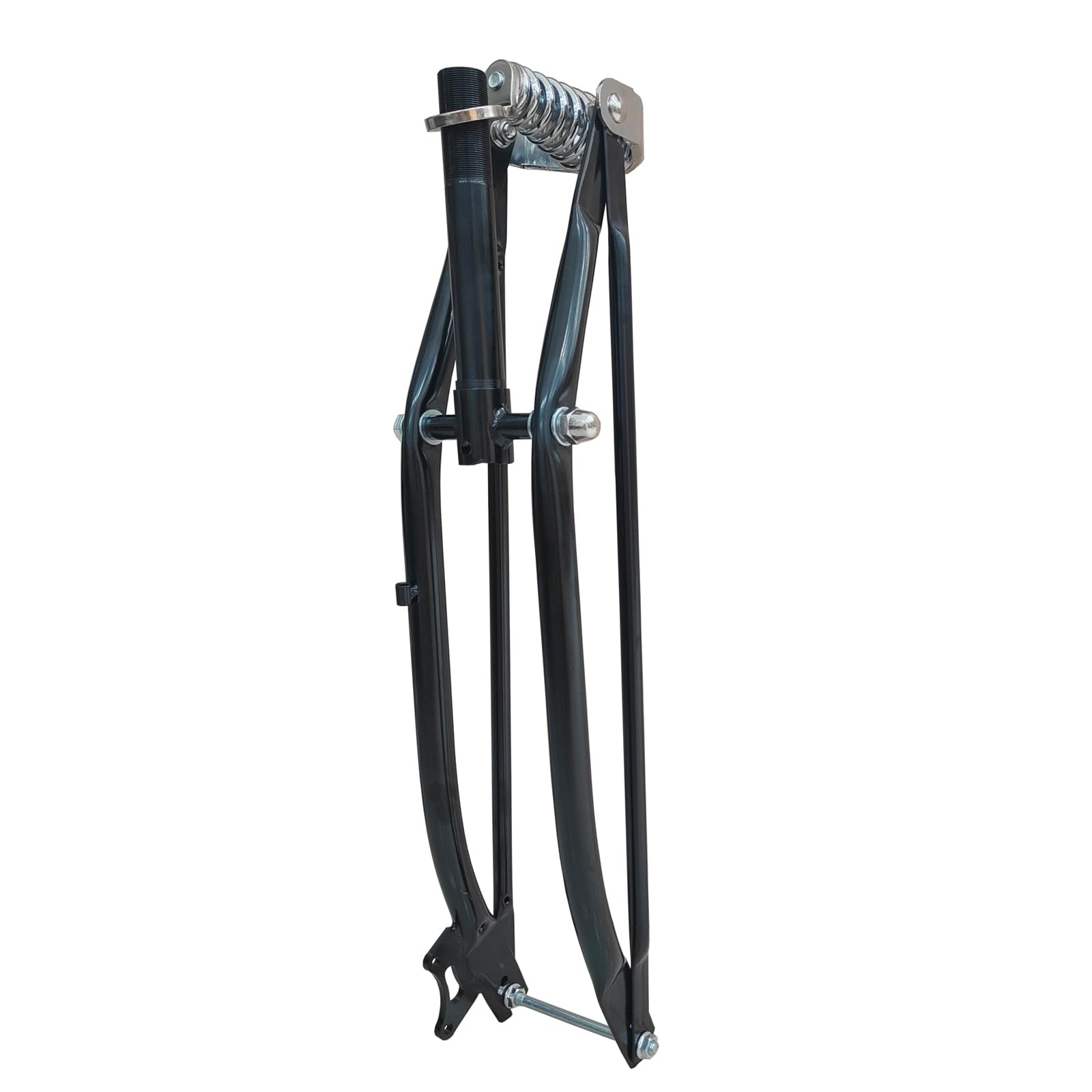 26 inch Bicycle Fork Springer Fork 1" Threaded Fork, Disc Brake Heavy Duty Bike Fork for Cruiser Chopper Bike