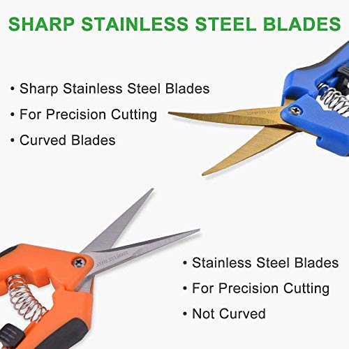 image for GROWNEER 6 Packs Pruning Shears Gardening Hand Pruning Snips with Stra