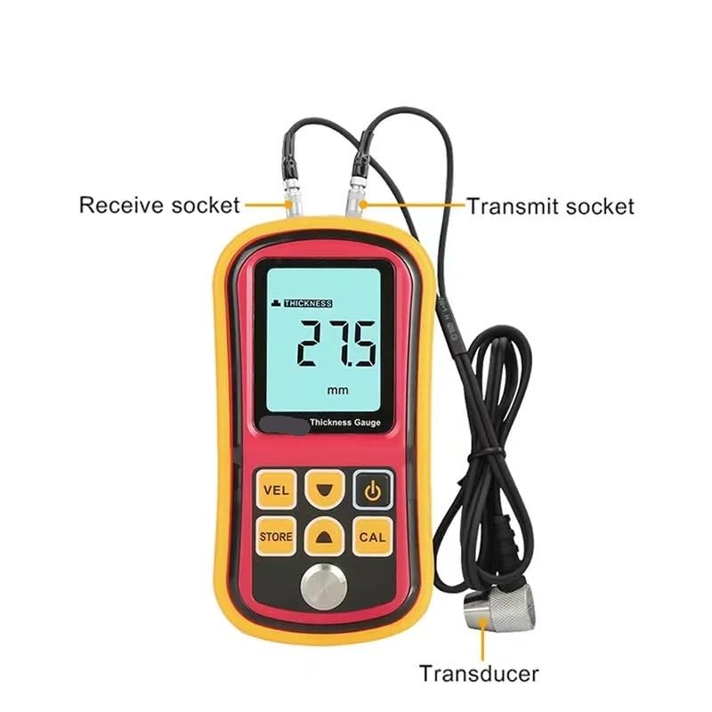 Medidor de espesor, GM100, medidor de espesor LCD digital de 1,2-225 mm (acero), resolución de 0,1 mm