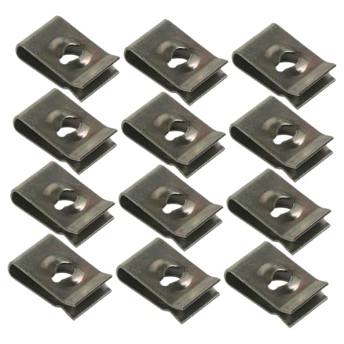 CONGARTENO 50個 車用字型バンパークリップ 属製ファスナー 自動車内装 泥除け バンパー固定用 多用途リテーナークリップ カーアクセサリー補修