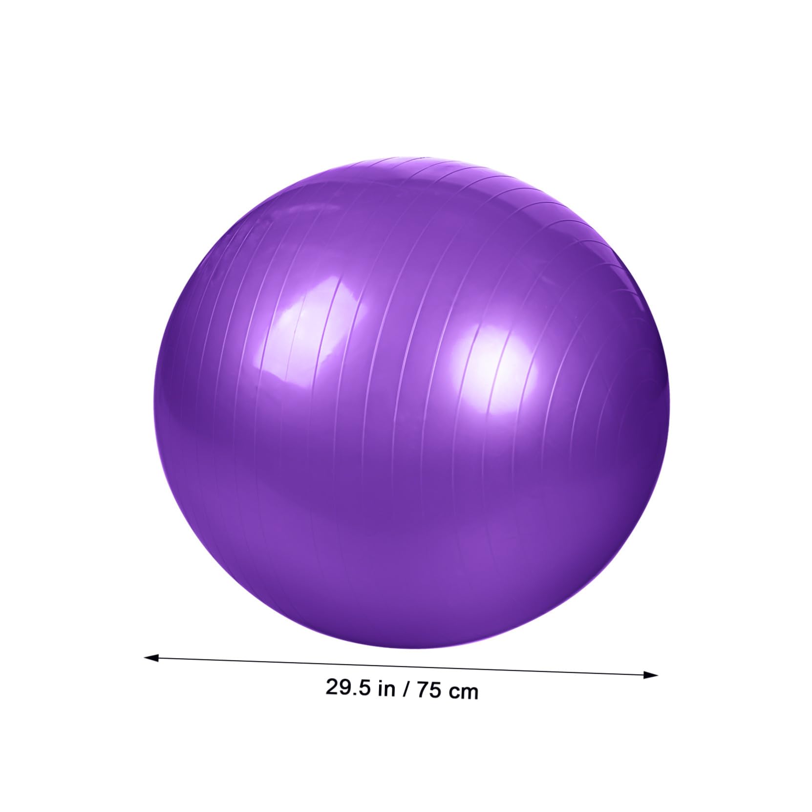 Verdickter Yogaball 75cm PVC Stabilitätsball mit Luftpumpe Multifunktionaler Gymnastikball Fitnessgerät für Yoga und Gleichgewichtstraining