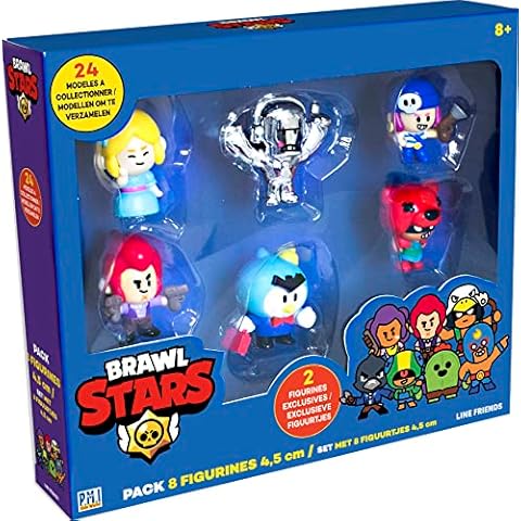 Brawl Stars - Pack of 8 Figures 4.5 cm - Brawlers Team B - Lansay Cover