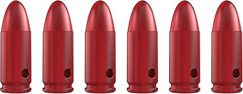 CWGYIPL Tapones redondos para entrenamiento de parabellum de 9 × 0.748in, paquete de 6