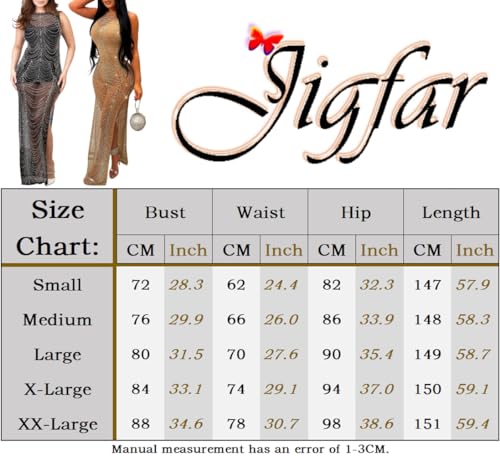 Image of Jigfar Women's Sexy Elegant Rhinestone Embellished Velvet Party Club Night Bodycon Formal Evening Maxi Dress